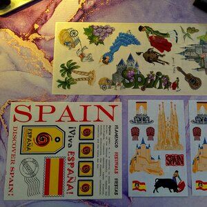 Spain Scrapbook Stickers